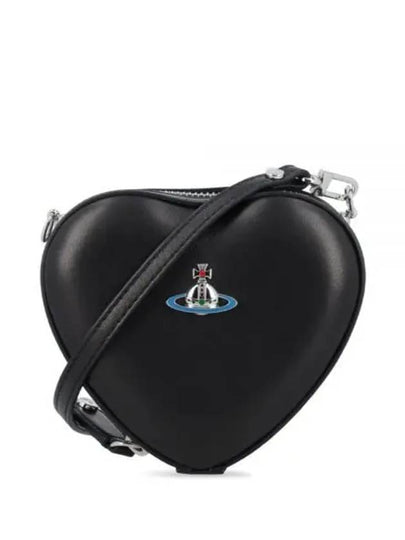 Mini Heart 24 Napa Cross Bag Black - VIVIENNE WESTWOOD - BALAAN 2