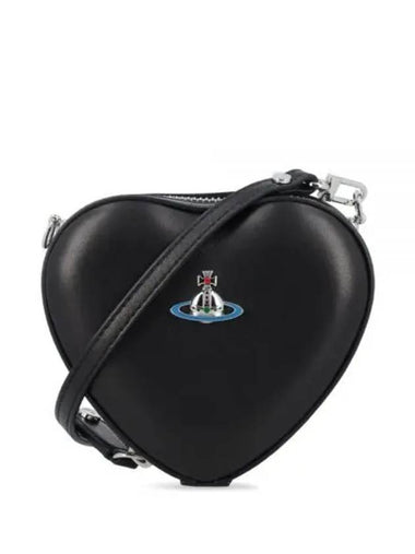 Mini Heart 24 Napa Cross Bag Black - VIVIENNE WESTWOOD - BALAAN 1