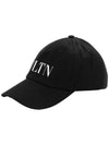 VLTN Logo Ball Cap Black - VALENTINO - BALAAN 2