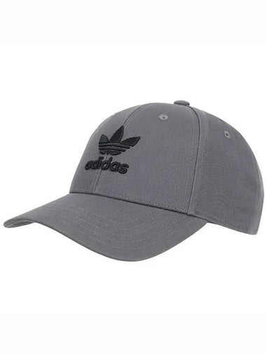 Trefoil Ball Cap Grey - ADIDAS - BALAAN 1