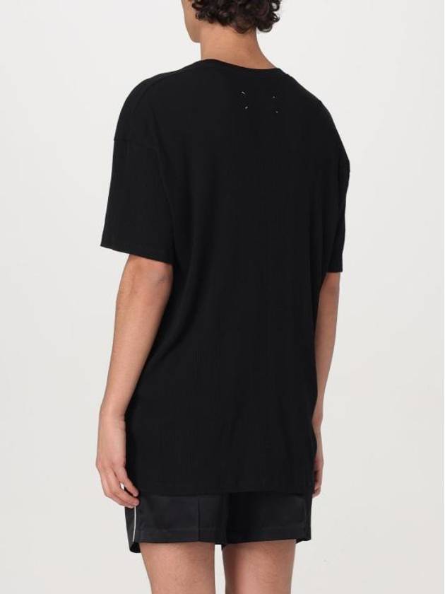 Logo Patch Short Sleeve T-Shirt Black - MAISON MARGIELA - BALAAN 4