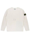 Wappen Patch Crew Neck Knit Top White - STONE ISLAND - BALAAN 2