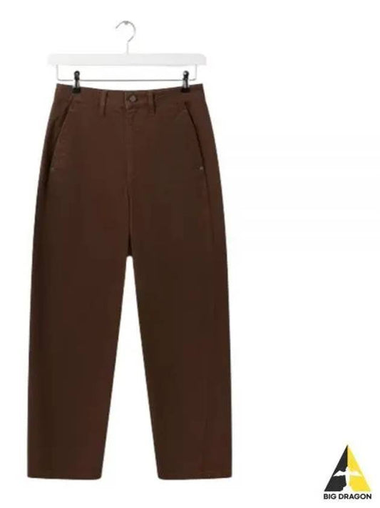 High Waist Straight Pants Brown - LEMAIRE - BALAAN 2