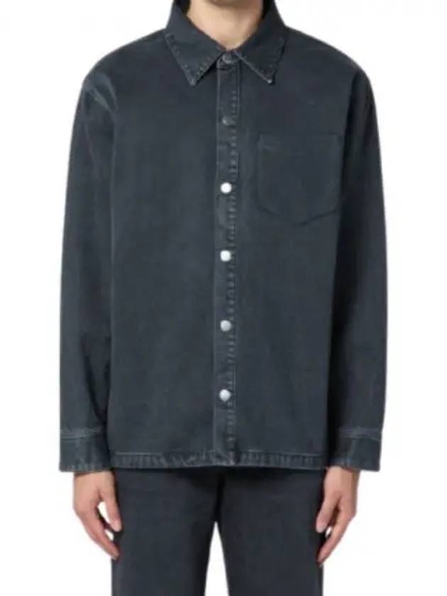 De Coeur Embossed Overshirt Jacket Black - AMI - BALAAN 2