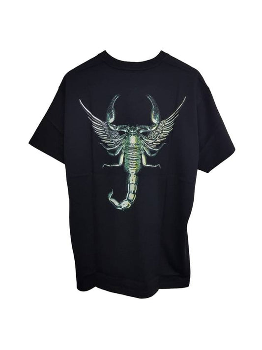 Scorpion Logo Cotton Short Sleeve T-Shirt Black - GIVENCHY - BALAAN 1