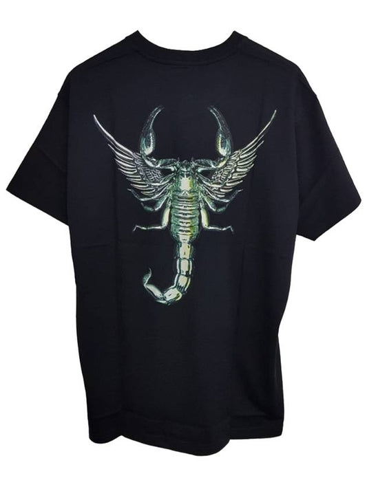 Scorpion Logo Cotton Short Sleeve T-Shirt Black - GIVENCHY - BALAAN 1