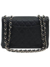 Black Caviar Silver Chain One Flap Classic Jumbo Large Shoulder Bag 6th A11869 - CHANEL - BALAAN 2