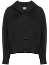 Cotton Crinkled Finish Jacket Black - LEMAIRE - BALAAN 2