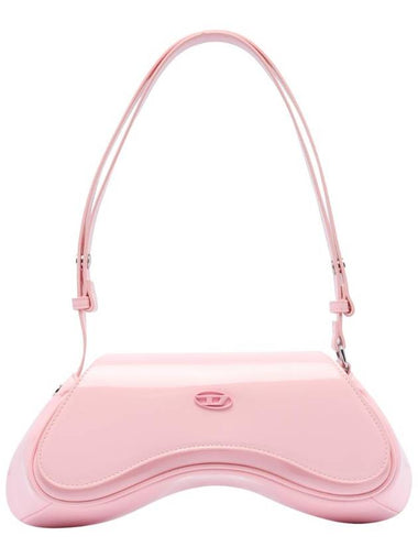 Glossy PU Play Cross Bag Pink - DIESEL - BALAAN 1