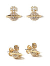 ORB Logo Earrings Gold - VIVIENNE WESTWOOD - BALAAN 3