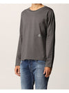 Shadow Project Logo Long Sleeve T-Shirt Charcoal - STONE ISLAND - BALAAN 5