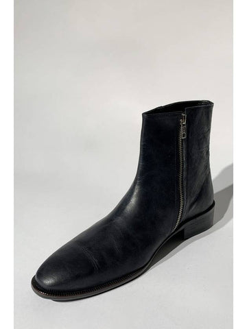 Oblique Zip Boots - BLEAK BAKE - BALAAN 1