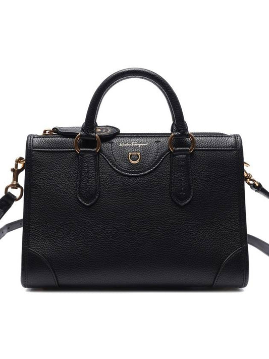 Gancini Travel Tote Bag Black - SALVATORE FERRAGAMO - BALAAN 2