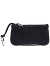 Intrecciato Key Case Coin Purse Black - BOTTEGA VENETA - BALAAN 2