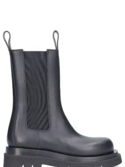 Lug Leather Chelsea Boots Black - BOTTEGA VENETA - BALAAN 2