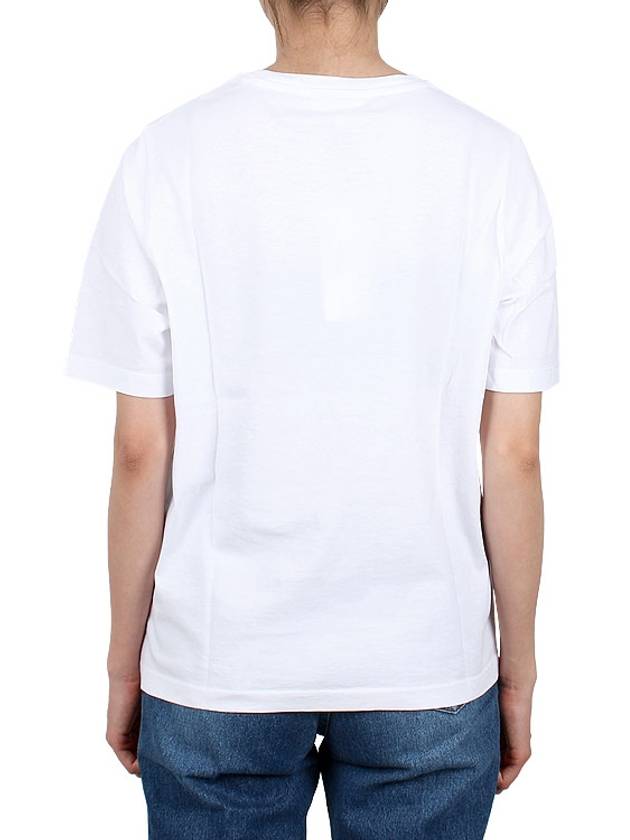 Speedy Fox Patch Comfort Short Sleeve T Shirt White - MAISON KITSUNE - BALAAN 5