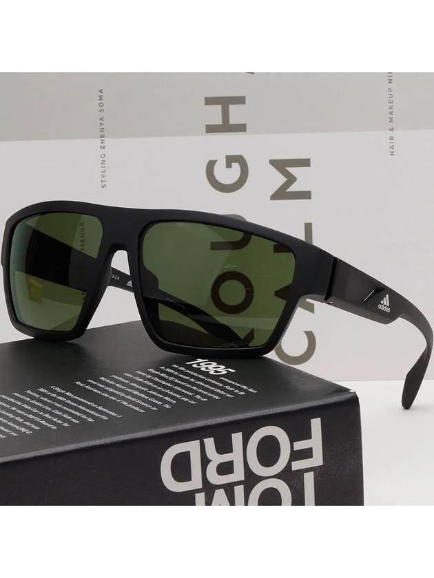 Eyewear Logo Rectangular Sunglasses Blue - ADIDAS - BALAAN 3