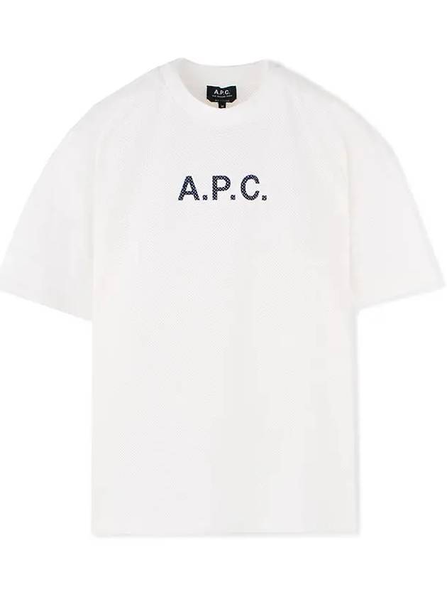 Moran Openwork Short Sleeve T-Shirt White - A.P.C. - BALAAN 2