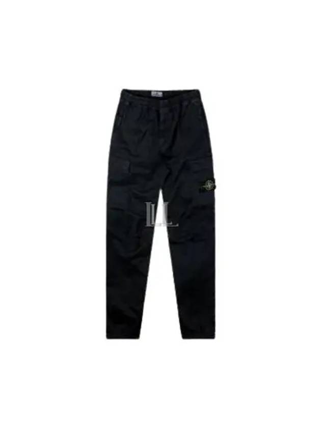 Compass Badge Panel Track Pants Blue - STONE ISLAND - BALAAN 2