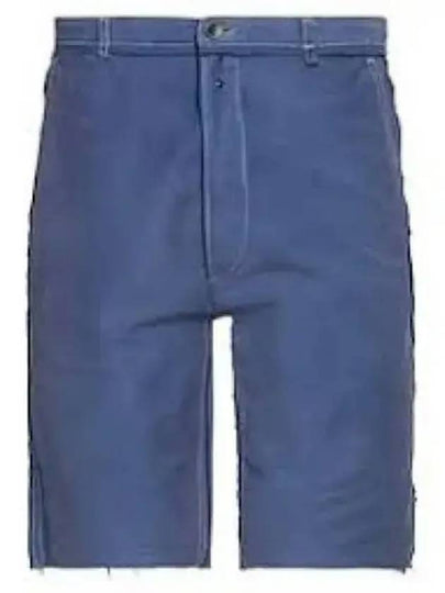 Raw Edge Cotton Bermuda Shorts Blue - MAISON MARGIELA - BALAAN 2