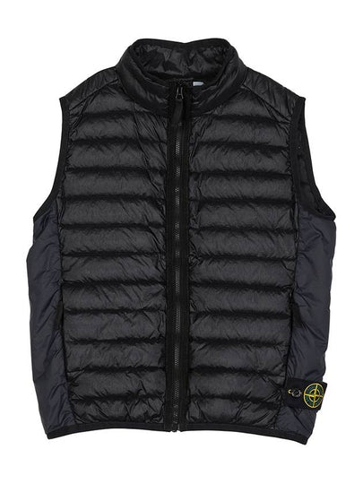 Kids Wappen Logo Padding Vest Black - STONE ISLAND - BALAAN 2