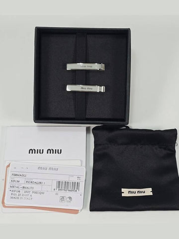 Enamel metal hair clip - MIU MIU - BALAAN 1