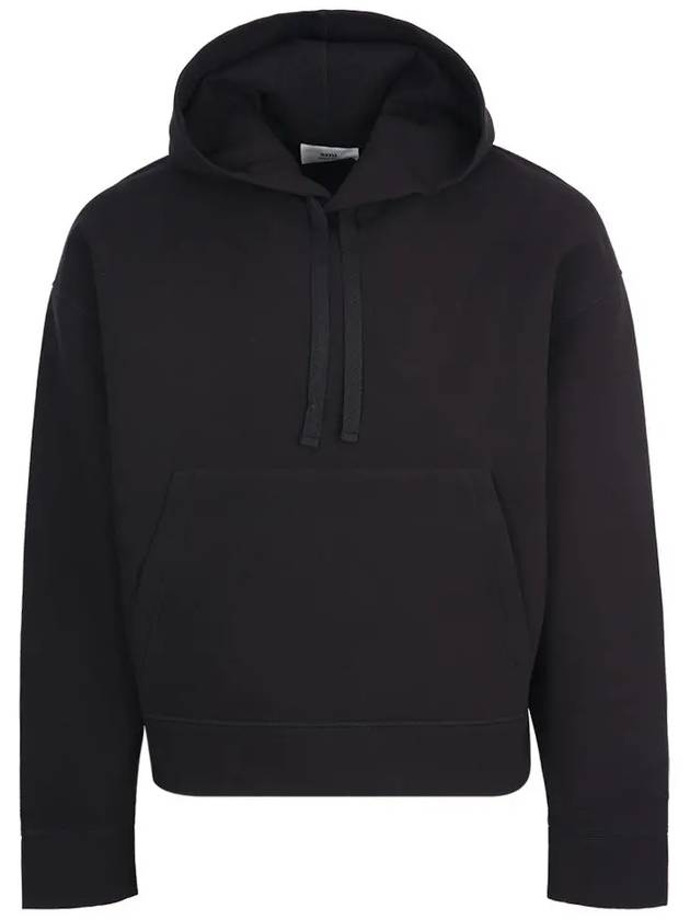 Embroidered Logo Hood Black - AMI - BALAAN 2