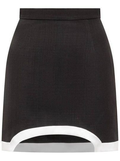 short skirt WF22SK034 03 BLACK - CASABLANCA - BALAAN 2