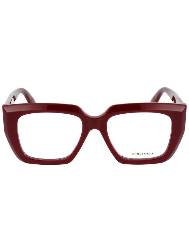 Eyewear Square Eyeglasses Burgundy - BOTTEGA VENETA - BALAAN 2