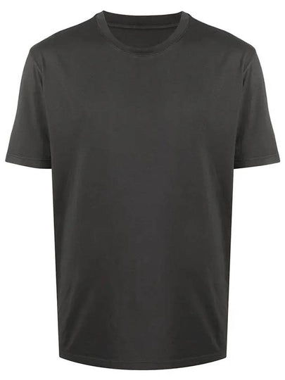 Men's Back Stitch Round Neck Short Sleeve T-Shirt Anthracite - MAISON MARGIELA - BALAAN 2