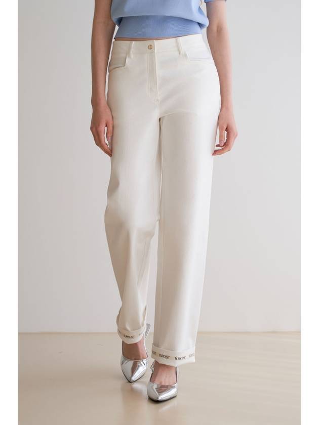 Cotton Straight Pants White - ILROZE - BALAAN 9