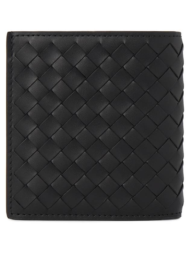 Intrecciato Small Folder Half Wallet Black - BOTTEGA VENETA - BALAAN 3