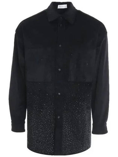 Beaded corduroy black shirt 270498 - FAITH CONNEXION - BALAAN 1