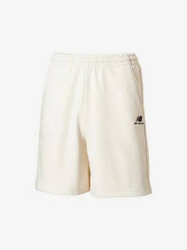 Uni Sports Knit Shorts 64 Cream - NEW BALANCE - BALAAN 1