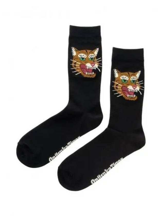 Jacquard Middle Socks Black - ONITSUKA TIGER - BALAAN 2