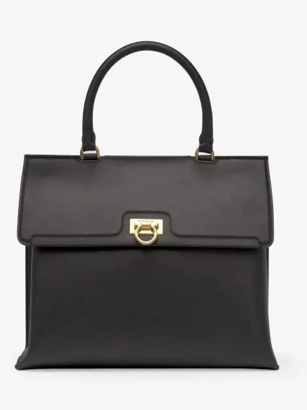 Trifolio Tote Bag Black - SALVATORE FERRAGAMO - BALAAN 2