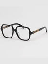 Eyewear Logo Square Acetate Sunglasses Black - GUCCI - BALAAN 5