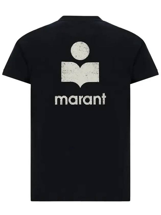 Zafferh Logo Cotton Short Sleeve T-Shirt Black - ISABEL MARANT - BALAAN 1