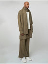 Wide Slit Track Pants Khaki - ATHPLATFORM - BALAAN 4