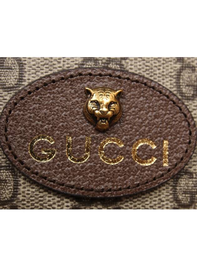 Feline Head Neo Vintage Card Wallet Brown - GUCCI - BALAAN 9