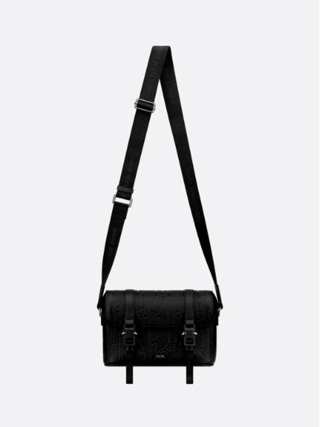 Hit The Road Grained Calfskin Flap Messenger Bag Black - DIOR - BALAAN 4