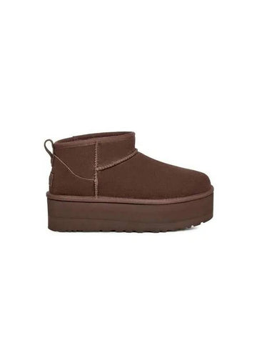 for women suede leather mini platform boots classic ultra auburn 271739 - UGG - BALAAN 1