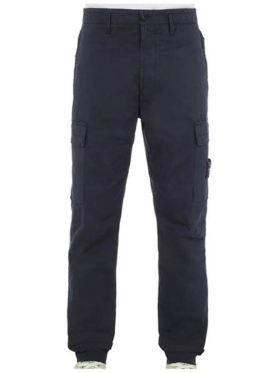 Compass Badge Gabardine Cargo Straight Pants Navy - STONE ISLAND - BALAAN 2