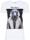 Cypria Print Cotton Short Sleeve T-Shirt White - MAX MARA - BALAAN 2