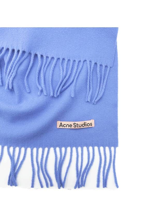 Wool Fringe Scarf Sweet Blue - ACNE STUDIOS - BALAAN 4