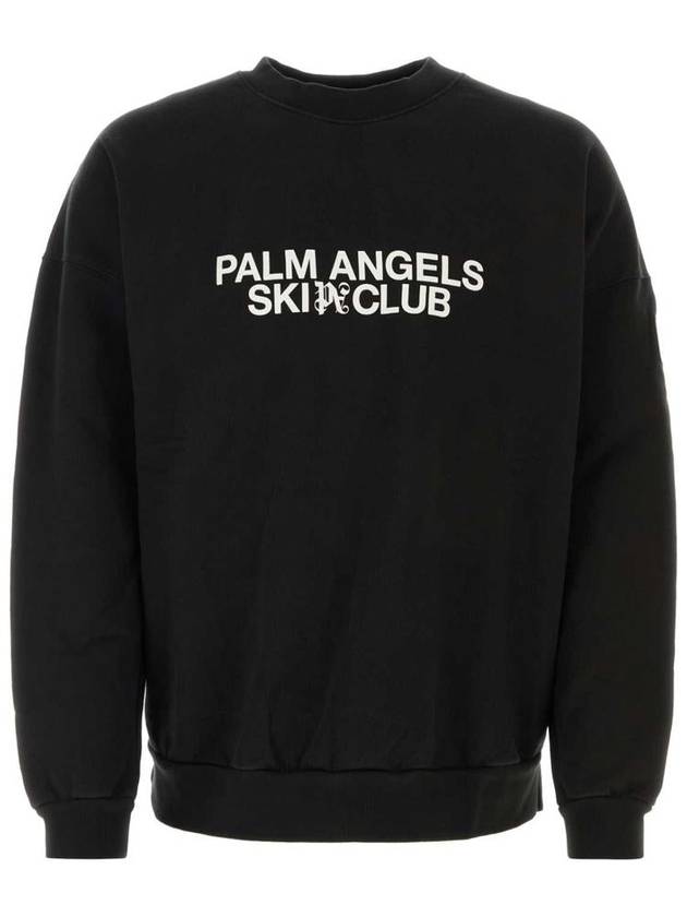 Sweater PMBA074R24FLE007 1001 BLACK WHITE - PALM ANGELS - BALAAN 2