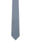 Men's Gancini Logo Silk Tie Navy - SALVATORE FERRAGAMO - BALAAN 2