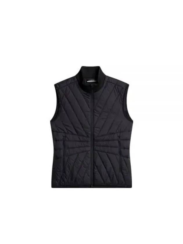 Women's Holma Quilt Hybrid Vest Black - J.LINDEBERG - BALAAN 2