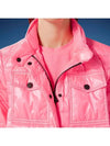 Women's Vinzier Short Down Jacket Pink - MONCLER - BALAAN 8