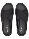 nylon tape cross sandals black - PRADA - BALAAN 5